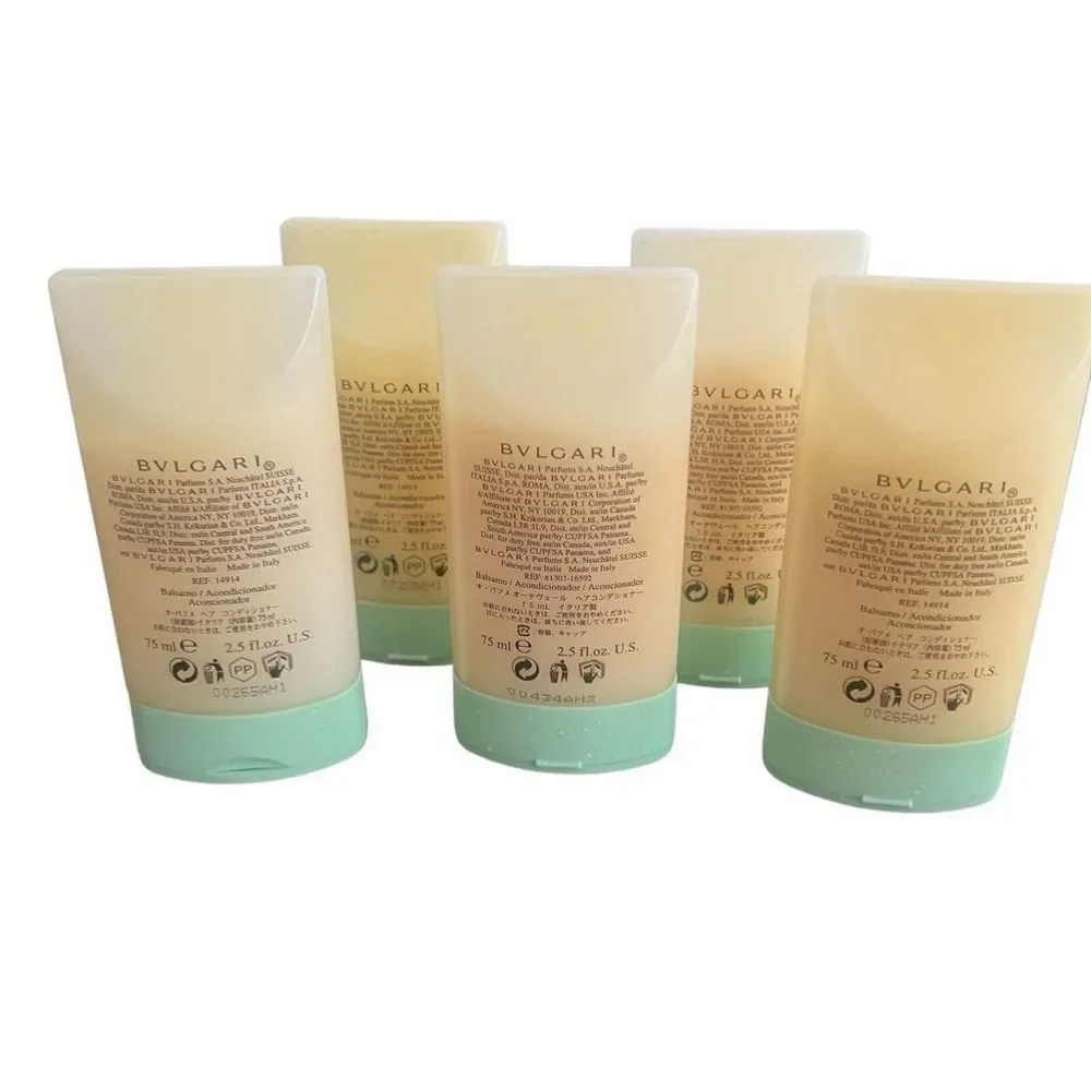 5 BVLGARI EAU PARFUMÉE AU THE VERT 2.5 fl.oz HAIR CONDITIONER Total 12.5 fl.oz.